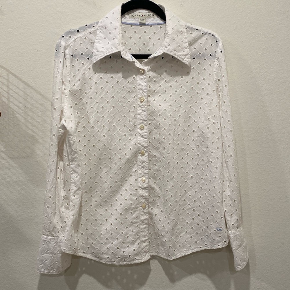 Tommy Hilfiger Eyelet Embroidery Button down Shirt